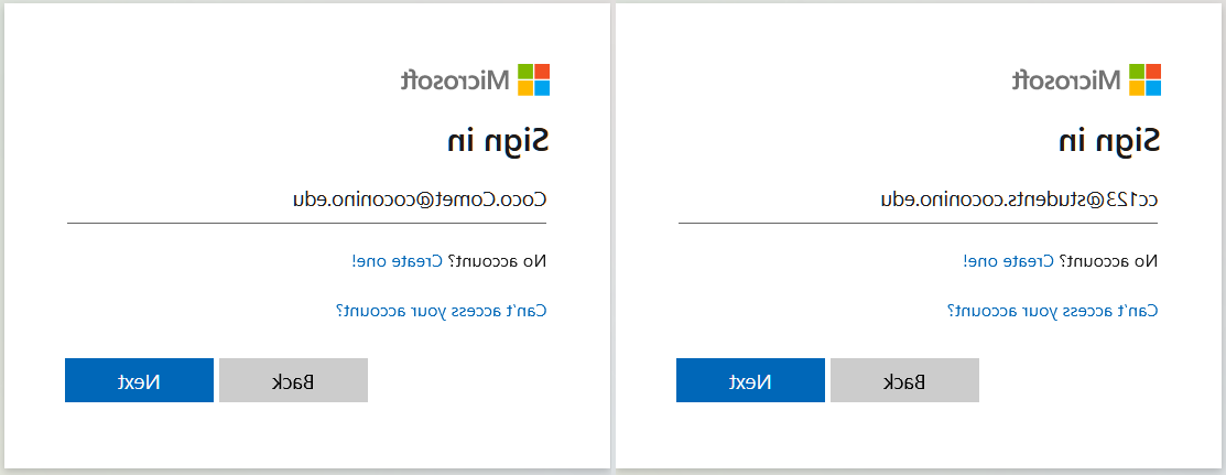 Office 365 Login window with two examples given for 学生 (CometID@students.tilar.net) and 员工 (Name@tilar.net).